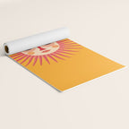 Warm Days And Whimsical Rays Sun Face Yoga Mat Gallery Image 2