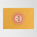 Warm Days And Whimsical Rays Sun Face Rug Gallery Image 2
