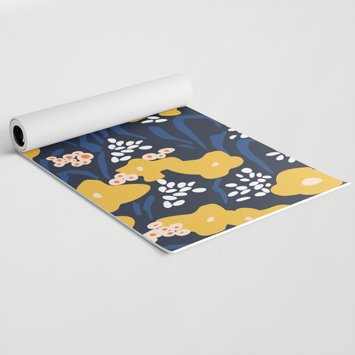 Popular floral pattern  - scandinavian style Yoga Mat Gallery Image 2