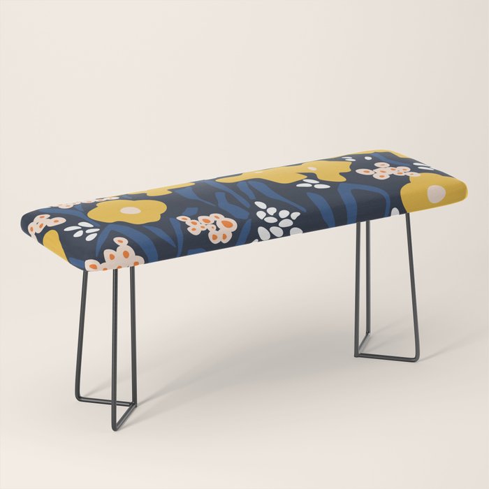 Popular floral pattern  - scandinavian style Bench Gallery Image 1
