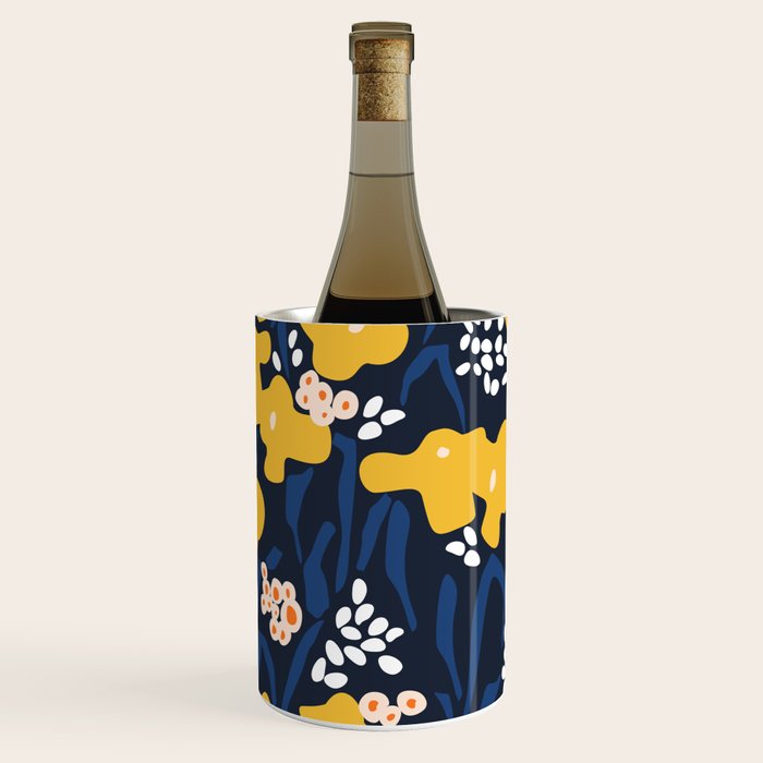 Popular floral pattern  - scandinavian style Wine Chiller Gallery Image 1