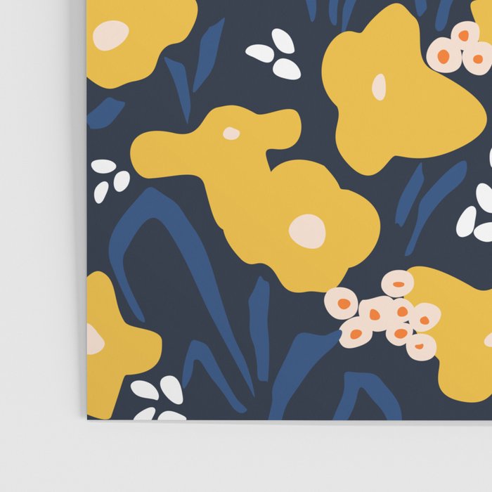 Popular floral pattern  - scandinavian style Poster Gallery Image 3