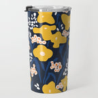Popular floral pattern  - scandinavian style Travel Mug Gallery Image 3