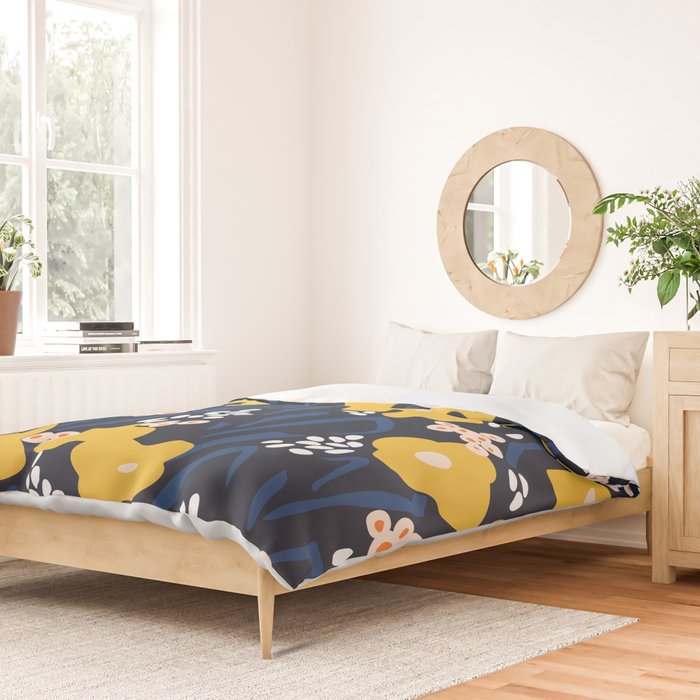 Popular floral pattern  - scandinavian style Duvet Cover Gallery Image 2
