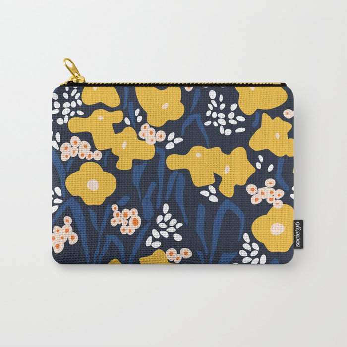 Popular floral pattern  - scandinavian style Carry All Pouch Gallery Image 1