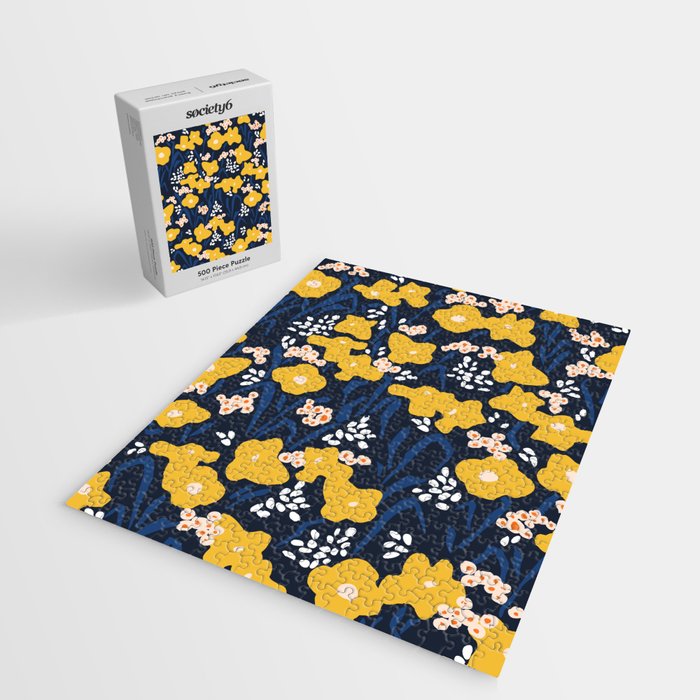 Popular floral pattern  - scandinavian style Jigsaw Puzzle Gallery Image 2
