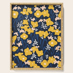 Popular floral pattern  - scandinavian style Serving Tray Gallery Image 1