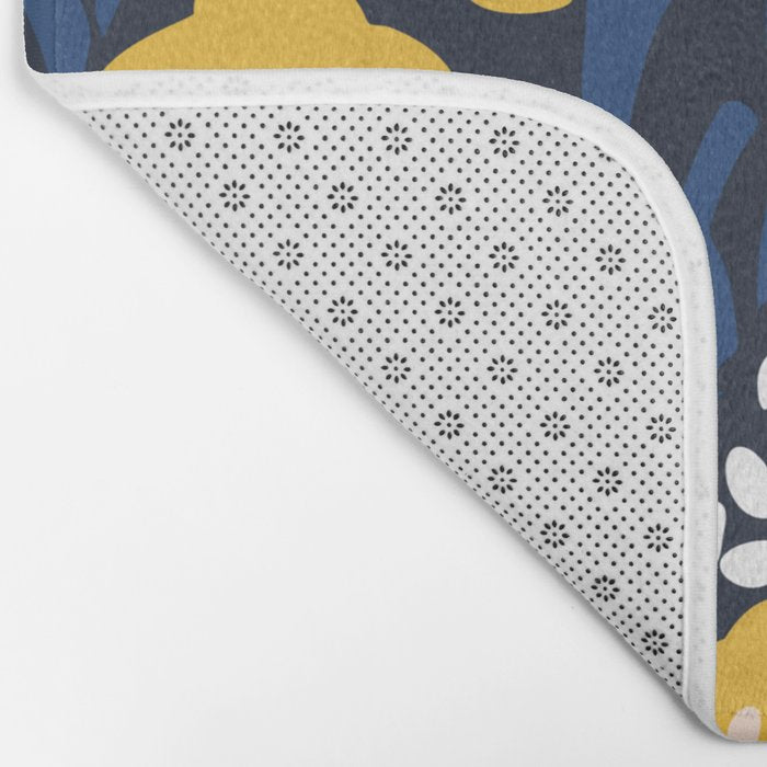 Popular floral pattern  - scandinavian style Bath Mat Gallery Image 2