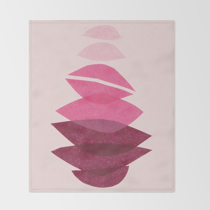 Petals #5 Throw Blanket Gallery Image 2