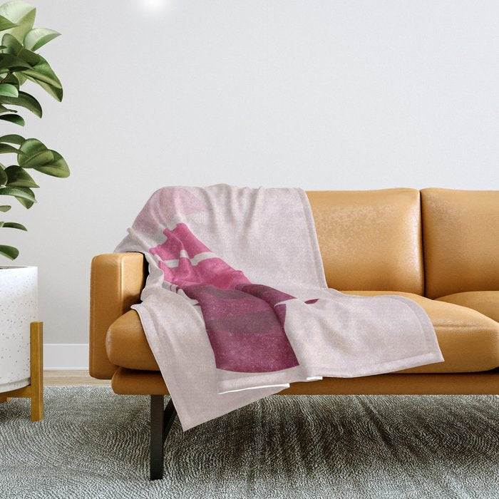 Petals #5 Throw Blanket Gallery Image 1