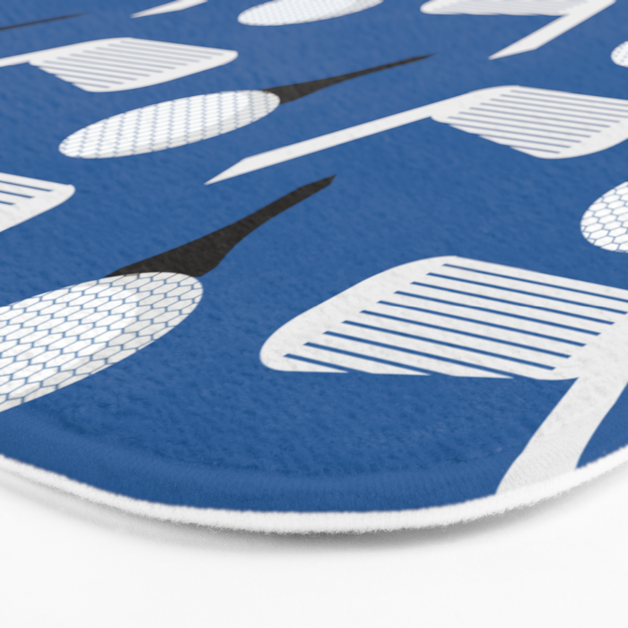 Golfing Pattern (Blue) Bath Mat Gallery Image 3