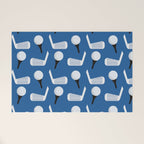 Golfing Pattern (Blue) Welcome Mat Gallery Image 1