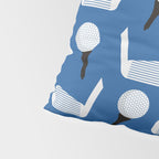 Golfing Pattern (Blue) Pillow Sham Gallery Image 4