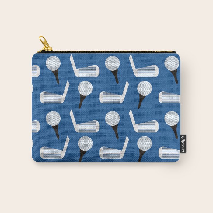 Golfing Pattern (Blue) Carry All Pouch Gallery Image 1