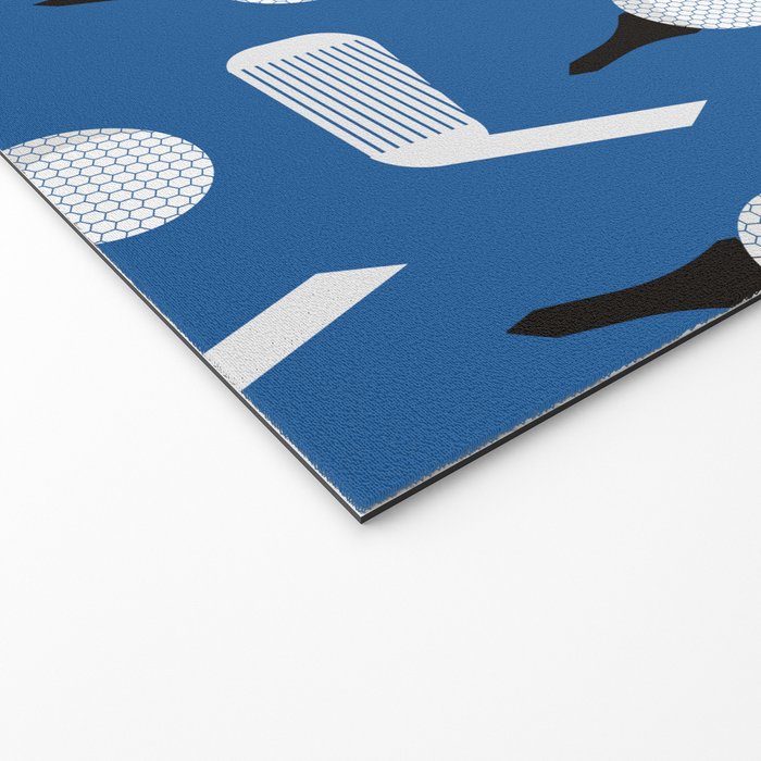 Golfing Pattern (Blue) Welcome Mat Gallery Image 2