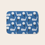 Golfing Pattern (Blue) Bath Mat Gallery Image 1