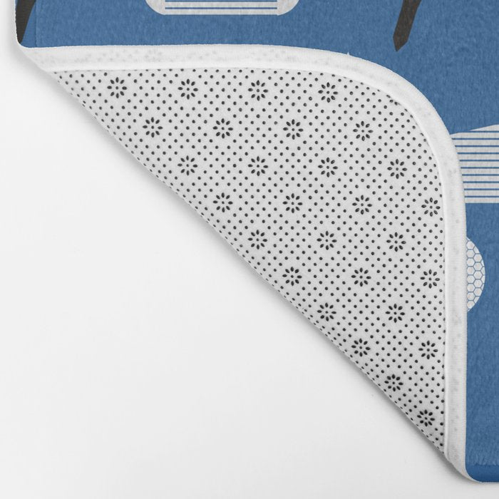 Golfing Pattern (Blue) Bath Mat Gallery Image 2