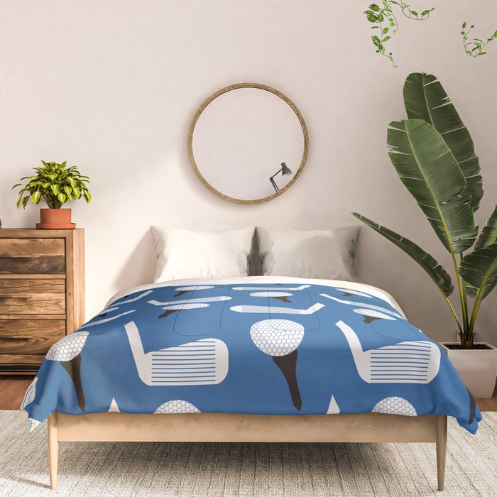 Golfing Pattern (Blue) Comforter Gallery Image 3