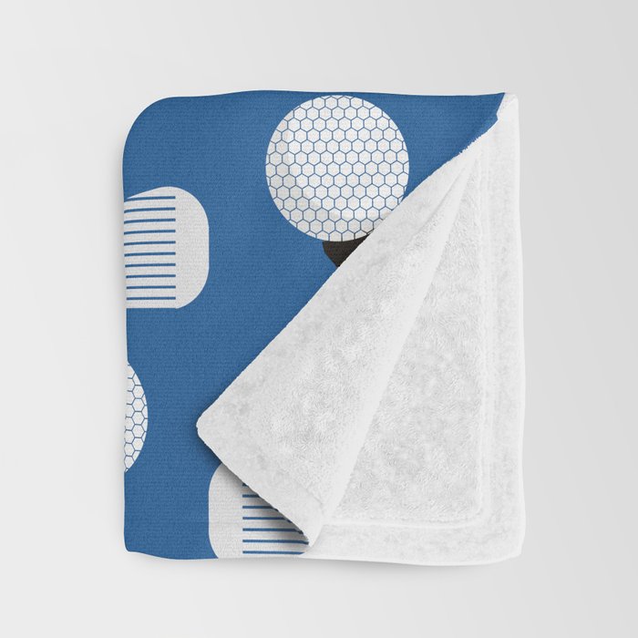 Golfing Pattern (Blue) Throw Blanket Gallery Image 3
