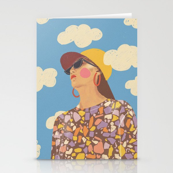 Baseball girl Stationery Card Gallery Image 1