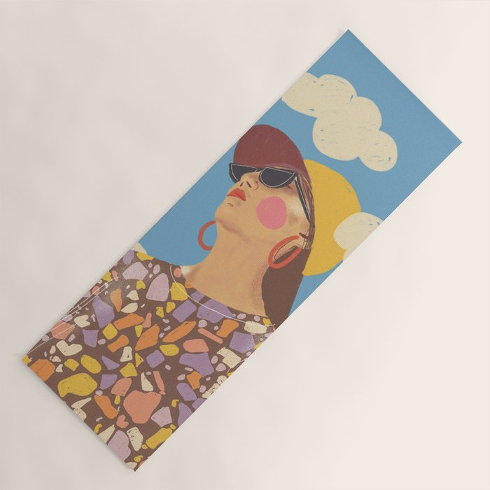Baseball girl Yoga Mat Gallery Image 1