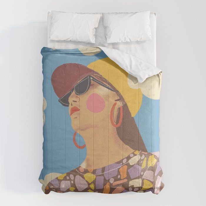 Baseball girl Comforter Gallery Image 1