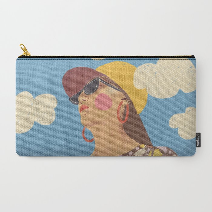 Baseball girl Carry All Pouch Gallery Image 2