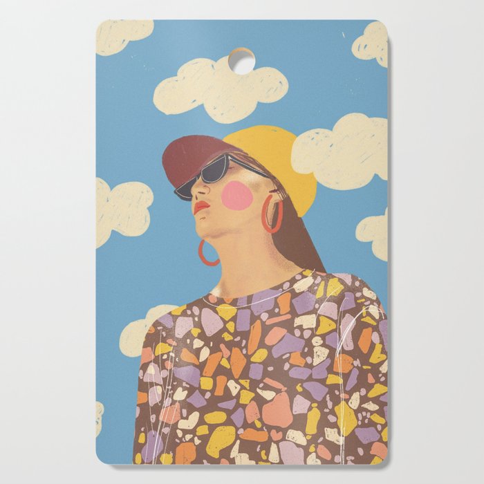 Baseball girl Cutting Board Gallery Image 1