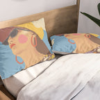 Baseball girl Pillow Sham Gallery Image 2