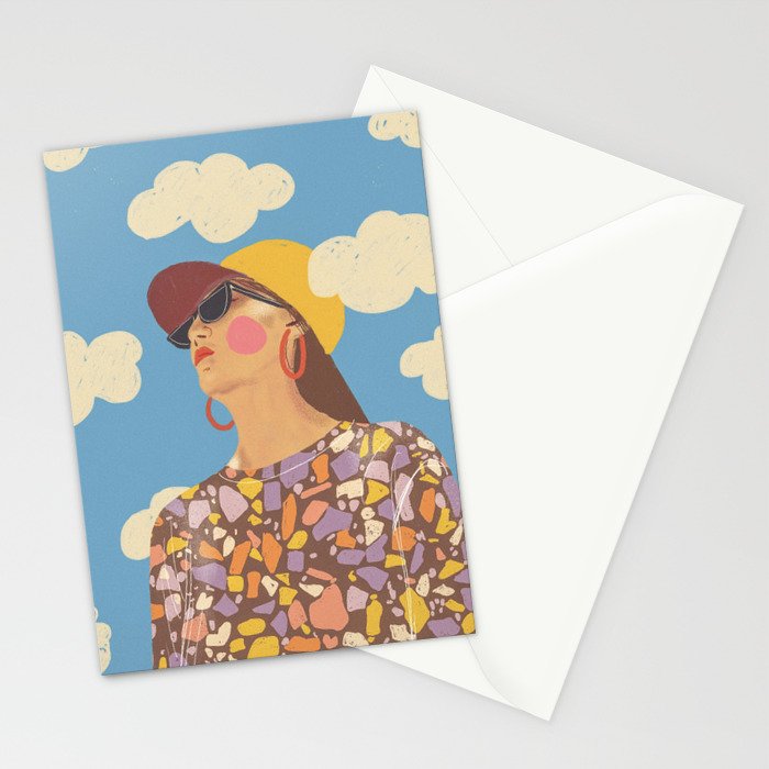 Baseball girl Stationery Card Gallery Image 2
