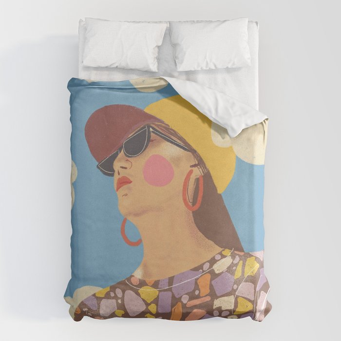 Baseball girl Duvet Cover Gallery Image 6