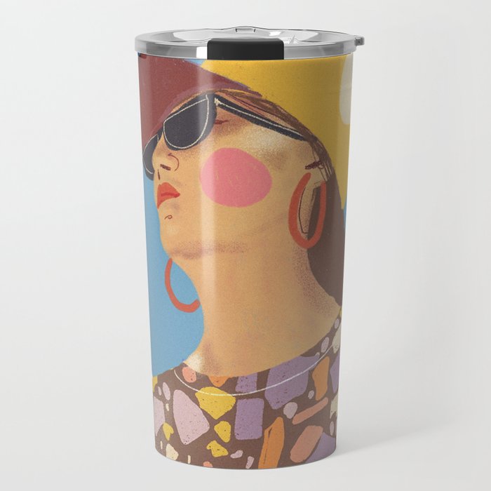 Baseball girl Travel Mug Gallery Image 1