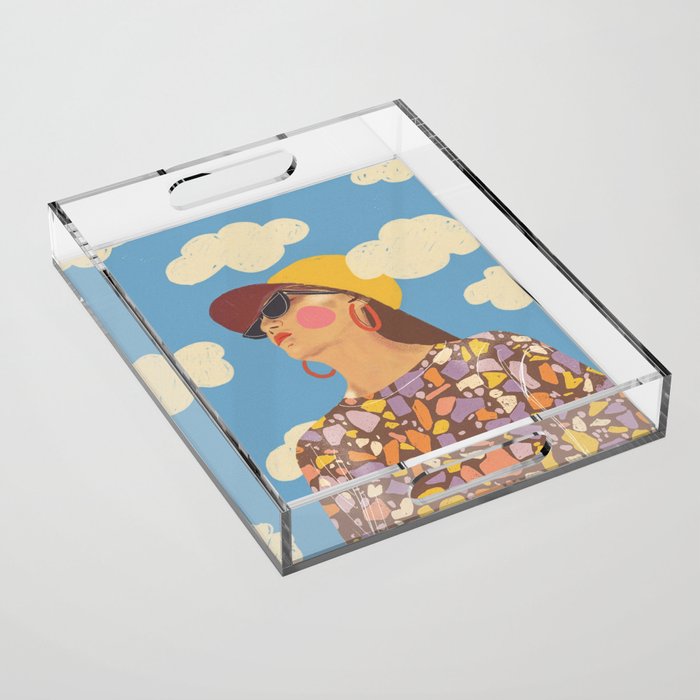 Baseball girl Acrylic Tray Gallery Image 1