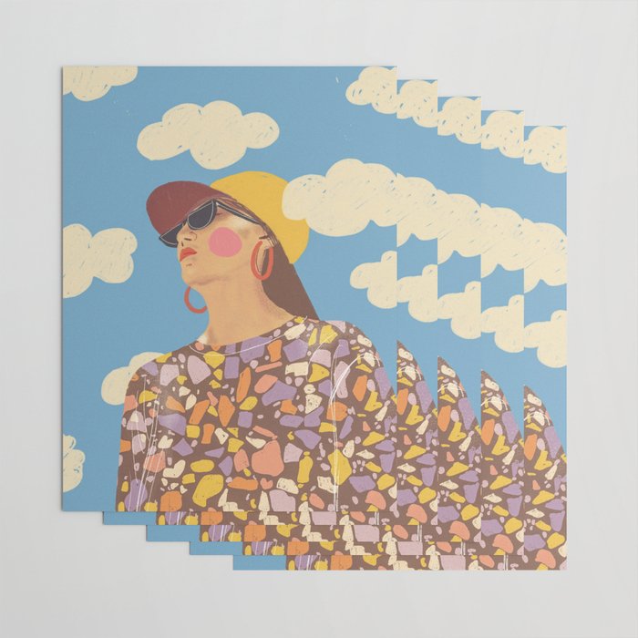 Baseball girl Wrapping Paper Gallery Image 3