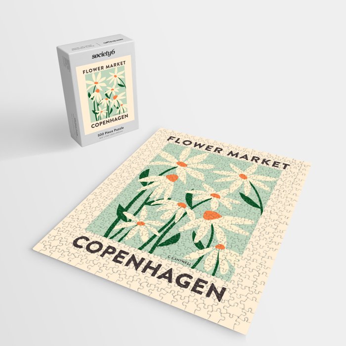 Flower Market Copenhagen - Matisse Inspired Jigsaw Puzzle Gallery Image 2