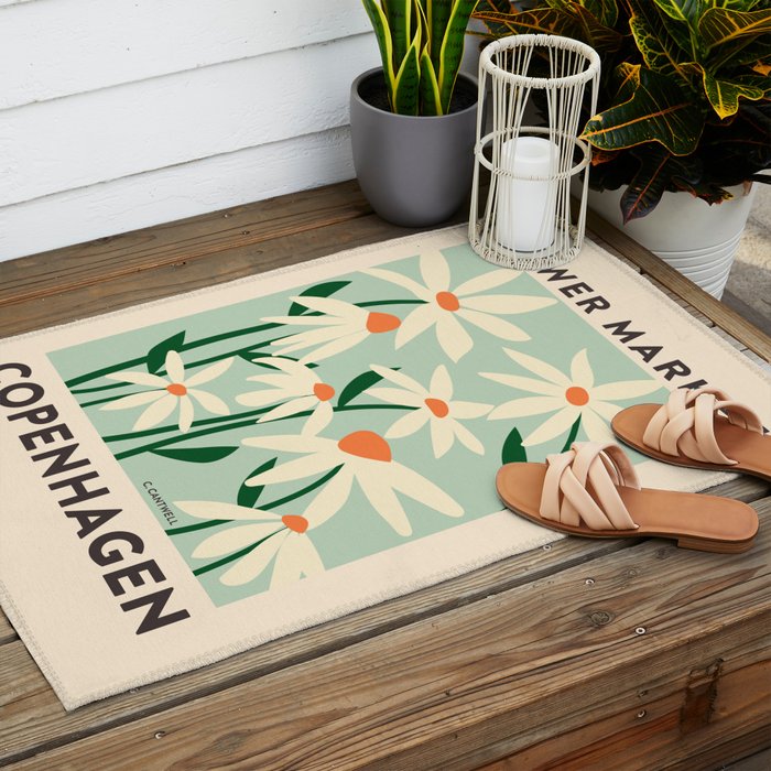 Flower Market Copenhagen - Matisse Inspired Outdoor Rug Gallery Image 2