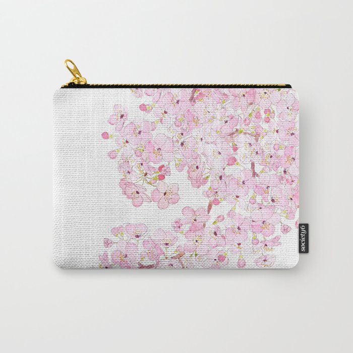cherry blossom ink and watercolor 1 Carry All Pouch Gallery Image 1