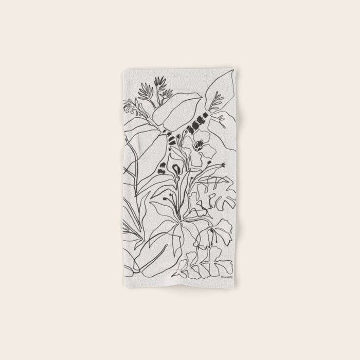 Charcoal Tropics Towels Gallery Image 1