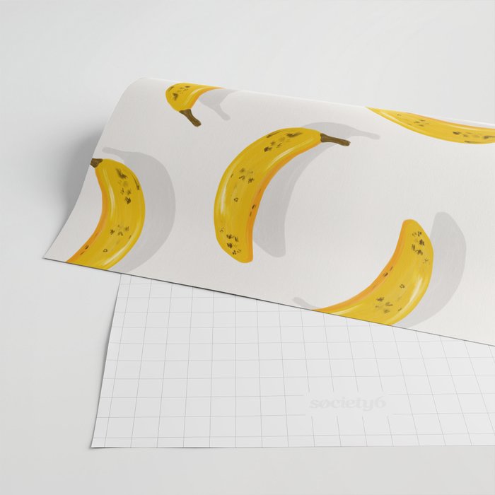Banana Pattern - White Wrapping Paper Gallery Image 2