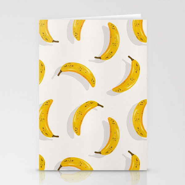 Banana Pattern - White Stationery Card Gallery Image 2