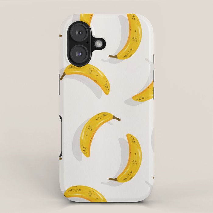 Banana Pattern - White iPhone Case Gallery Image 1