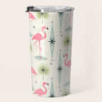 Atomic Flamingo Oasis - Larger Scale ©studioxtine Travel Mug Gallery Image 3