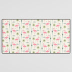 Atomic Flamingo Oasis - Larger Scale ©studioxtine Desk Mat Gallery Image 3