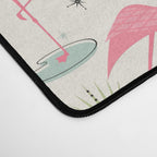 Atomic Flamingo Oasis - Larger Scale ©studioxtine Desk Mat Gallery Image 4