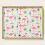 Atomic Flamingo Oasis - Larger Scale ©studioxtine Serving Tray Gallery Image 1