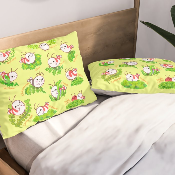 Shy shrimp and moss Pillow Sham Gallery Image 2