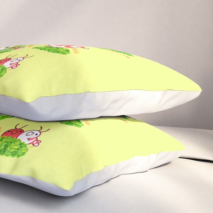 Shy shrimp and moss Pillow Sham Gallery Image 3