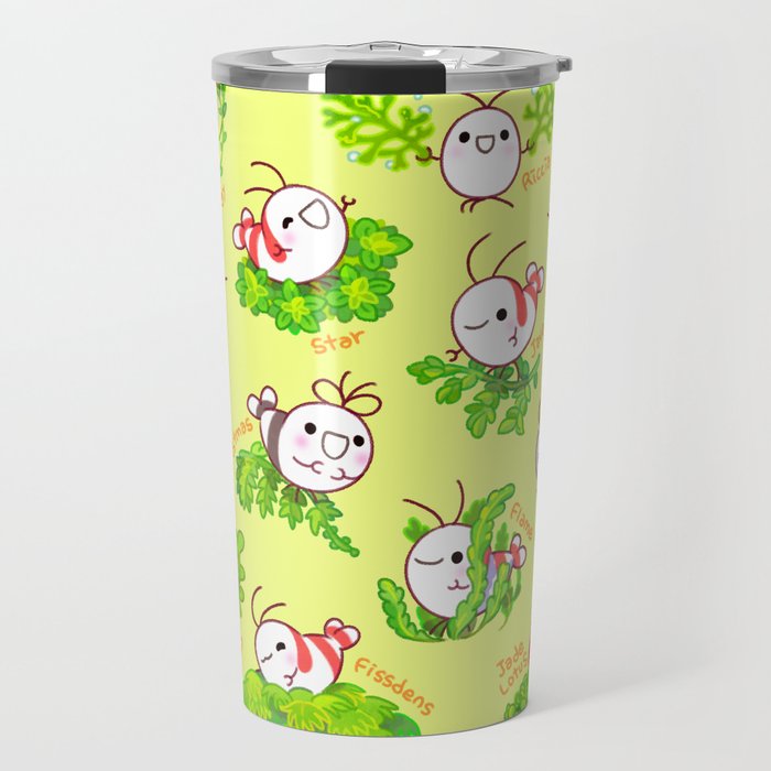 Shy shrimp and moss Travel Mug Gallery Image 1