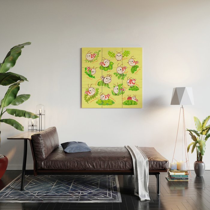 Shy shrimp and moss Wood Wall Art Gallery Image 2