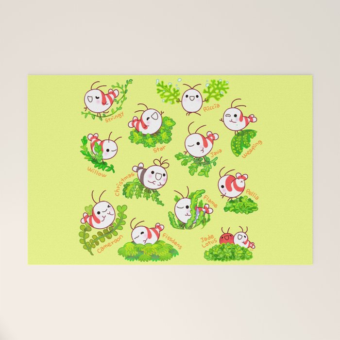 Shy shrimp and moss Welcome Mat Gallery Image 1